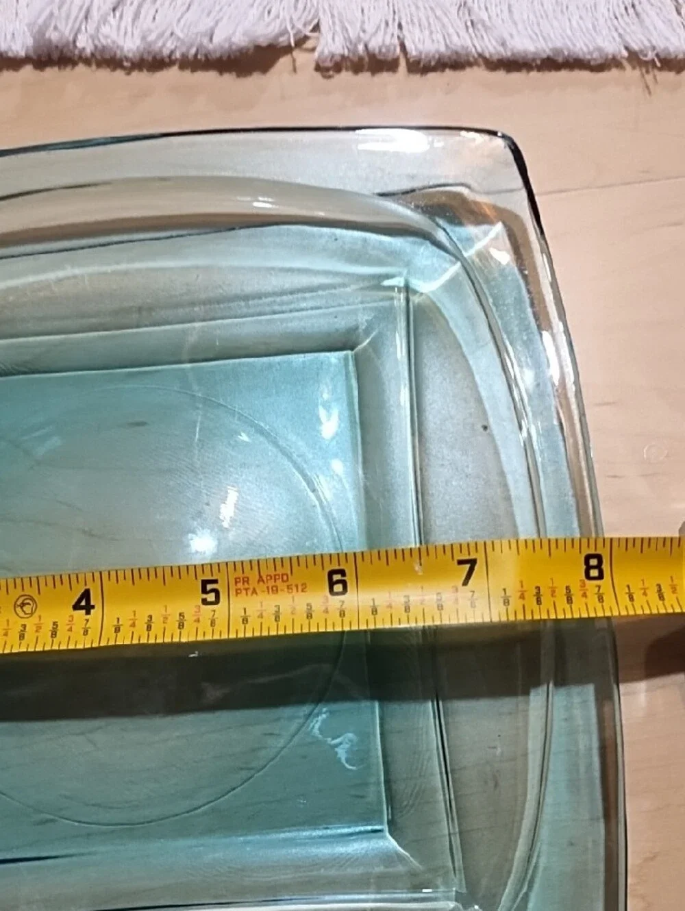 Clear Glass Rectangular Serving Dish - Light Blue Tint Nice.